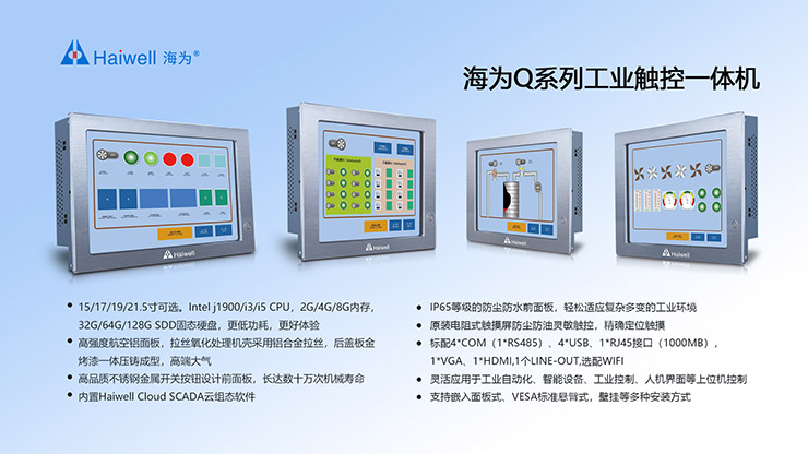 Haiwell海為Q系列工業(yè)一體機